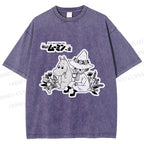Unisex Moonmin Sit in Flowers Printed Washed Tee