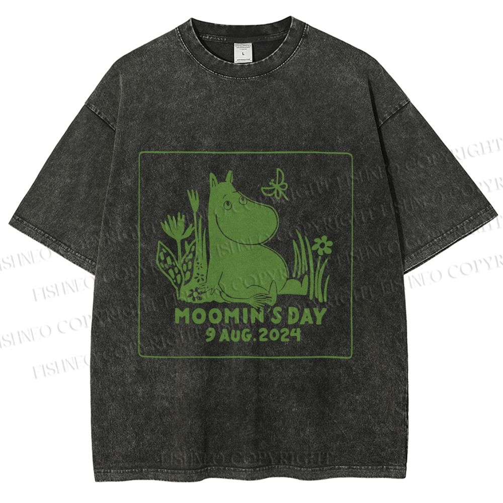Unisex Moomin's Day Printed Washed Tee