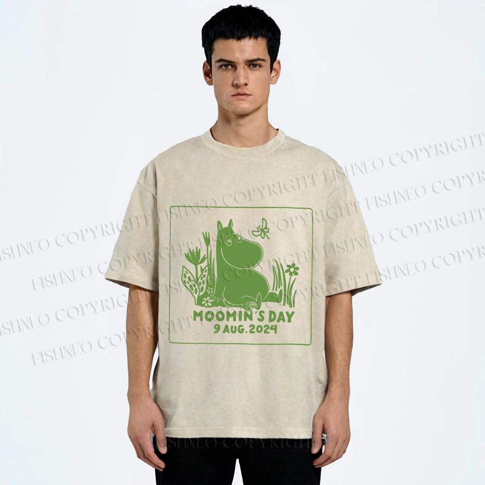 Unisex Moomin's Day Printed Washed Tee