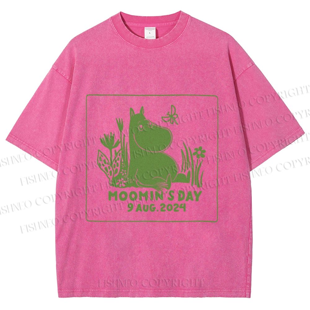 Unisex Moomin's Day Printed Washed Tee