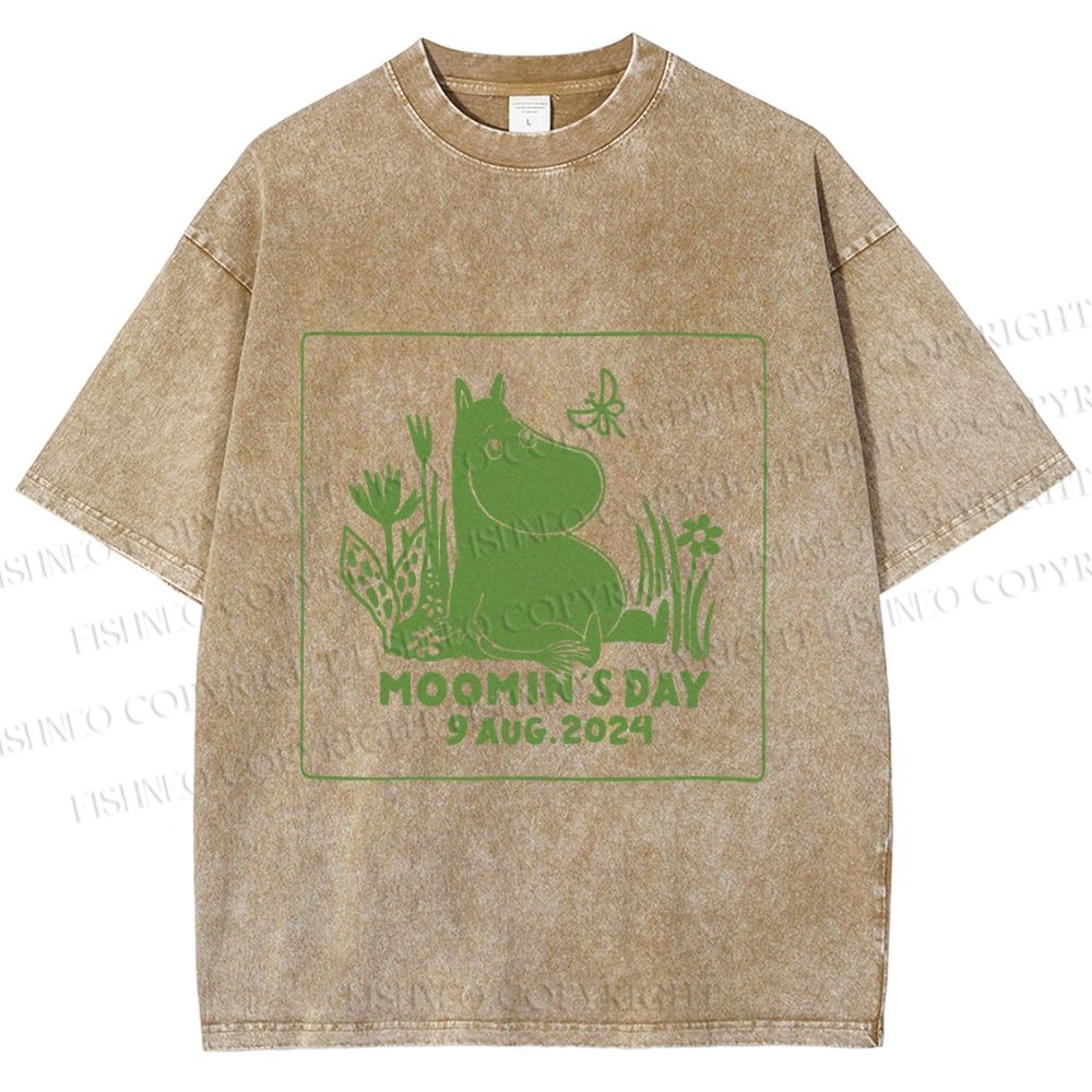 Unisex Moomin's Day Printed Washed Tee