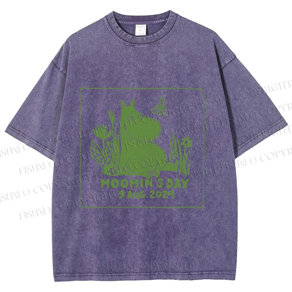 Unisex Moomin's Day Printed Washed Tee