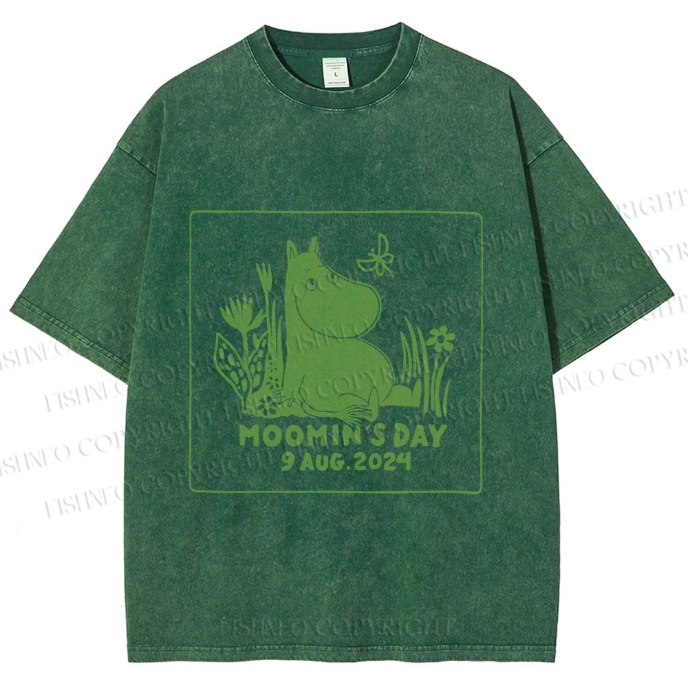 Unisex Moomin's Day Printed Washed Tee
