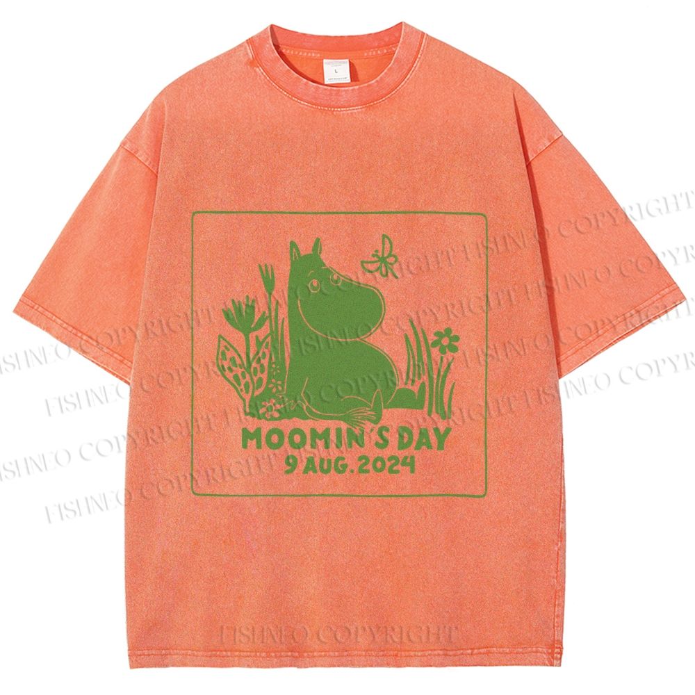 Unisex Moomin's Day Printed Washed Tee