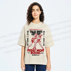 Unisex Talk Shit Get Hit Printed Washed Tee