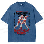 Unisex Talk Shit Get Hit Printed Washed Tee