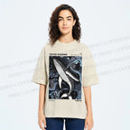 Unisex Yayoi Kusama Dolphin Printed Washed Tee
