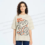 Unisex More Abstraite Printed Washed Tee