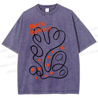 Unisex More Abstraite Printed Washed Tee