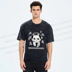 Unisex meme Cat This is True Music Printed Washed Tee