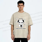 Unisex meme Cat This is True Music Printed Washed Tee