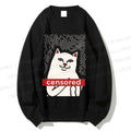 Unisex Lord Nermal Cat Printed Sweatshirt