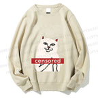 Unisex Lord Nermal Cat Printed Sweatshirt