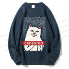 Unisex Lord Nermal Cat Printed Sweatshirt