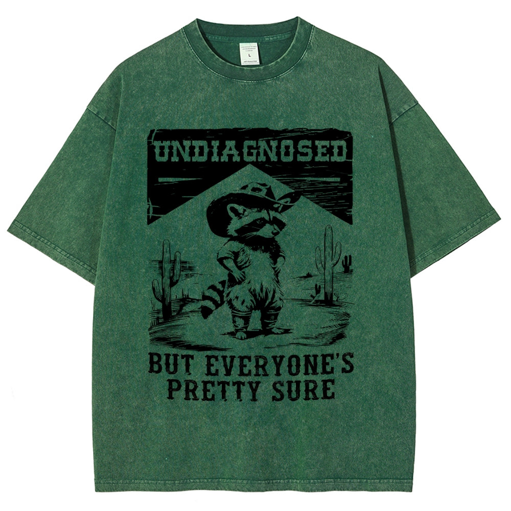 Undiagngsed But Everyone's Pretty Sure Washed T-Shirt