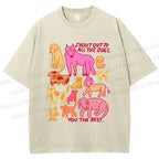 Unisex You The Best Dogs Printed Washed Tee