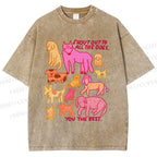 Unisex You The Best Dogs Printed Washed Tee