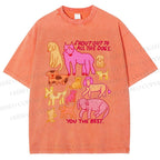Unisex You The Best Dogs Printed Washed Tee