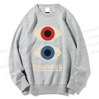 Unisex Bauhaus Art Eyes Printed Sweatshirt