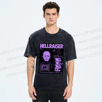 Unisex Pinhead Poster of Hellraiser Printed Washed Tee