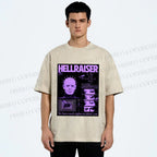 Unisex Pinhead Poster of Hellraiser Printed Washed Tee