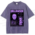 Unisex Pinhead Poster of Hellraiser Printed Washed Tee