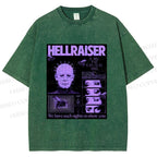 Unisex Pinhead Poster of Hellraiser Printed Washed Tee