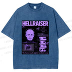 Unisex Pinhead Poster of Hellraiser Printed Washed Tee