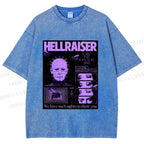 Unisex Pinhead Poster of Hellraiser Printed Washed Tee