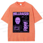 Unisex Pinhead Poster of Hellraiser Printed Washed Tee