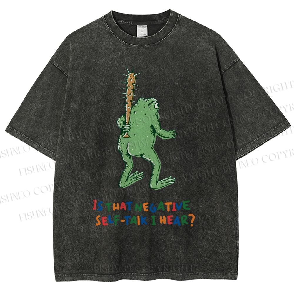Unisex Malley Frogs Printed Washed Tee