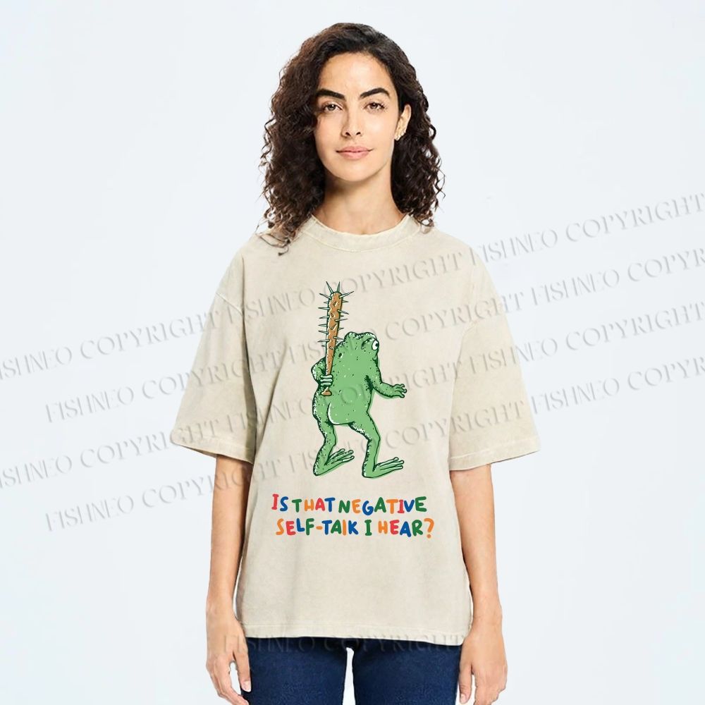 Unisex Malley Frogs Printed Washed Tee