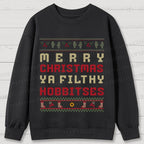 Hobbitses having Christmas Cotton Sweatshirts