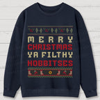 Hobbitses having Christmas Cotton Sweatshirts