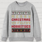 Hobbitses having Christmas Cotton Sweatshirts