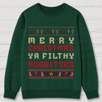 Hobbitses having Christmas Cotton Sweatshirts