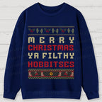Hobbitses having Christmas Cotton Sweatshirts