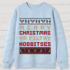 Hobbitses having Christmas Cotton Sweatshirts