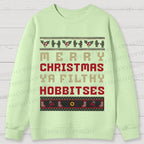Hobbitses having Christmas Cotton Sweatshirts