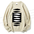 Unisex Geometric Sardines Printed Sweatshirt