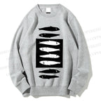 Unisex Geometric Sardines Printed Sweatshirt