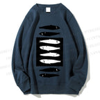 Unisex Geometric Sardines Printed Sweatshirt