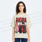 Unisex Akira Japanese Anime Printed Washed Tee