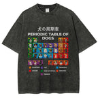 Periodic Table Of Dogs Washed T-Shirt