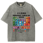 Periodic Table Of Dogs Washed T-Shirt
