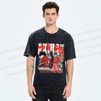 Unisex Akira Japanese Anime Printed Washed Tee