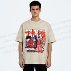 Unisex Akira Japanese Anime Printed Washed Tee
