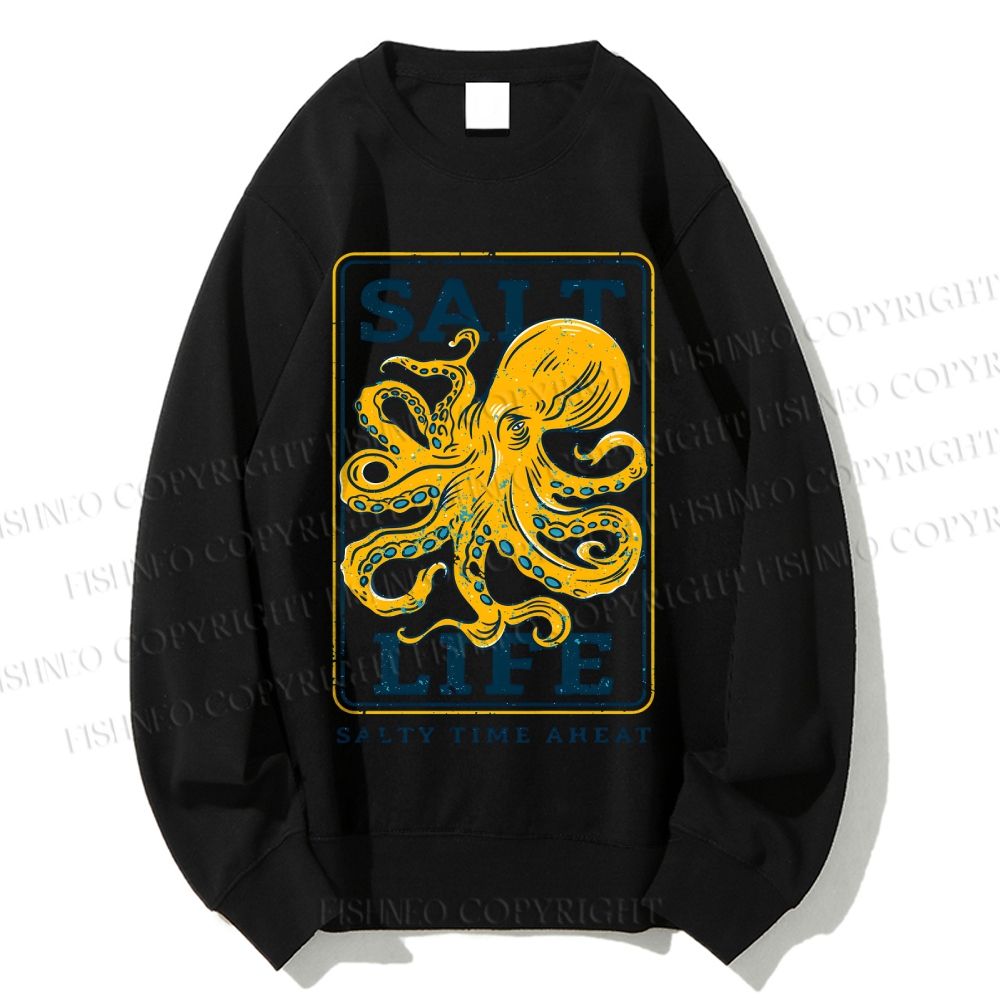 Unisex Salt Life Octopus Printed Sweatshirt