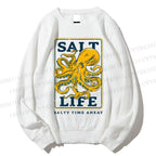 Unisex Salt Life Octopus Printed Sweatshirt
