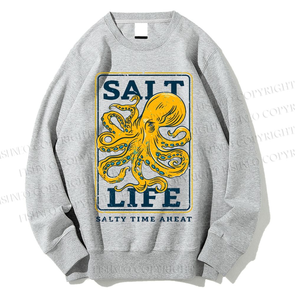 Unisex Salt Life Octopus Printed Sweatshirt